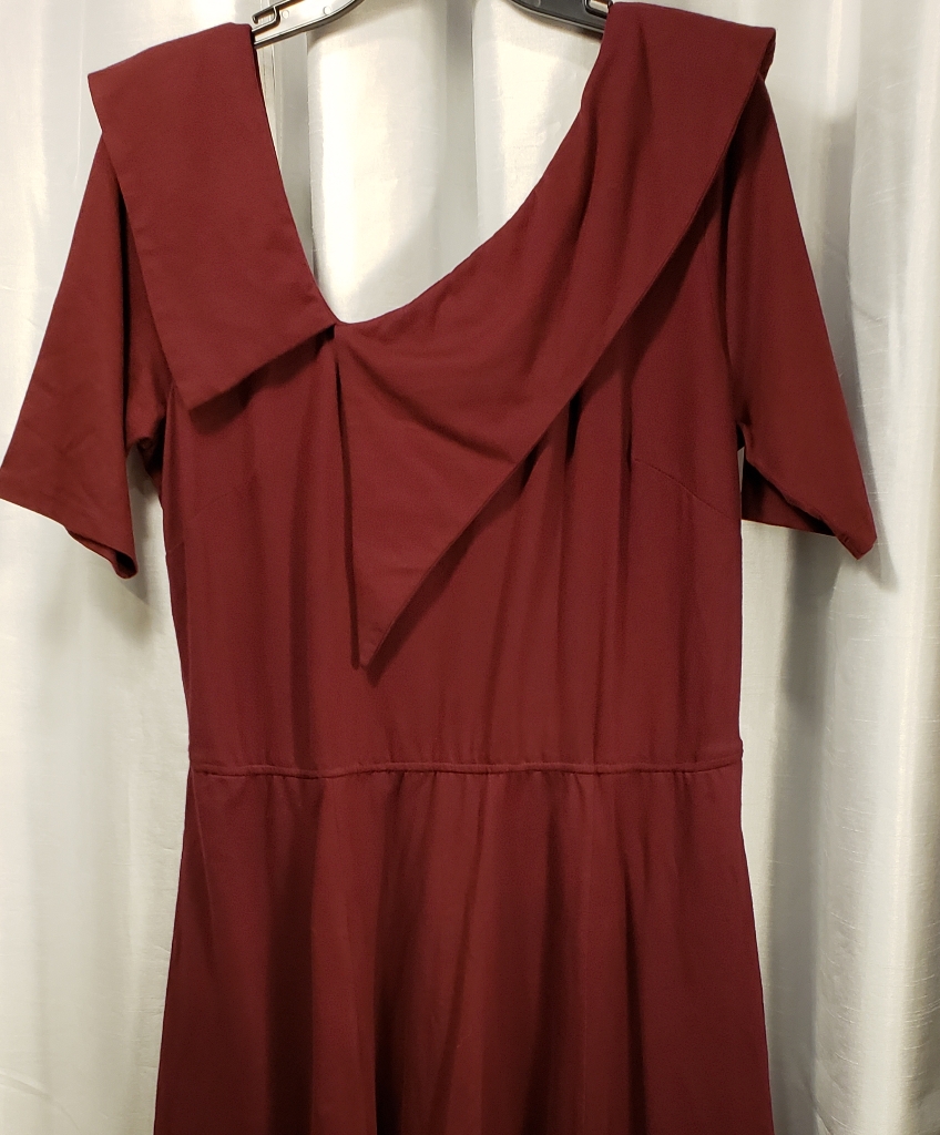 Custom Made Eshakti Maroon Dress